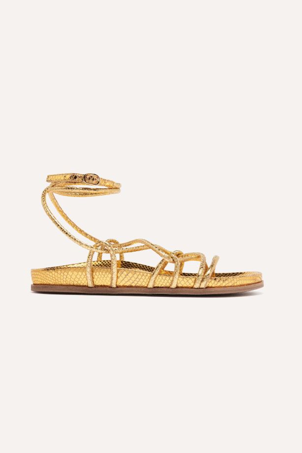 Zara Rose Gold Flat Sliders