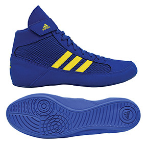 HVC Youth Adidas Wrestling Shoes Royal/Solar Yellow