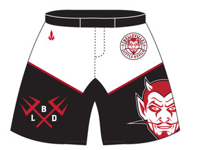 WarriorSport Custom Sublimated Shorts Front View WarriorSport Custom Sublimated Shorts Front View