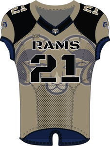 Custom football jersey with mesh inserts Custom football jersey with mesh inserts