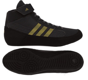 Adidas HVC 2 black-gold youth wrestling shoe Adidas HVC 2 black-gold youth wrestling shoe