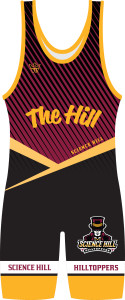 WarriorSport 1516 Down Black sublimated singlet