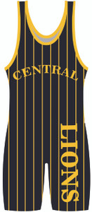 WarriorSport Custom Pinstripe Wrestling Singlets ws1515 in black/gold WarriorSport Custom Pinstripe Wrestling Singlets ws1515 in black/gold