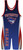 WarriorSport Custom Sublimated Wrestling Singlet Sweep Template Patriot Design