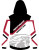 WarriorSport Fully Custom Sublimated T Hoodie:  WS1521 back view WarriorSport Fully Custom Sublimated T Hoodie:  WS1521 back view