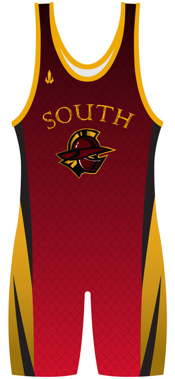 Custom Sublimated WarriorSport  Wrestling Singlet The Sweep