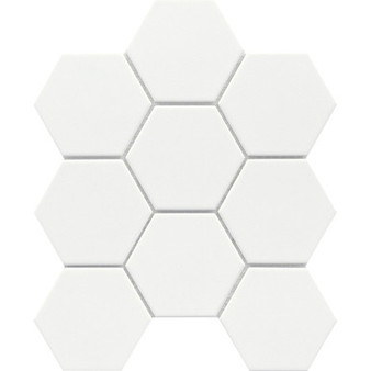 EMSER - SOURCE - PURE WHITE 3" HEX UNGLAZED