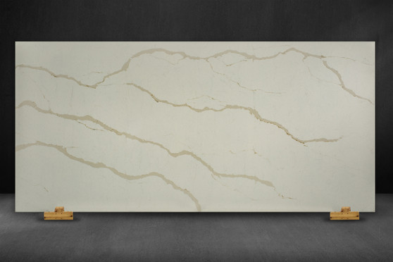 Montaj Calacatta Nuovo Polished 3CM Quartz 126"x63"