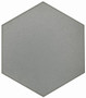 R - FLOW - DARK GRAY 8X9 HEXAGON