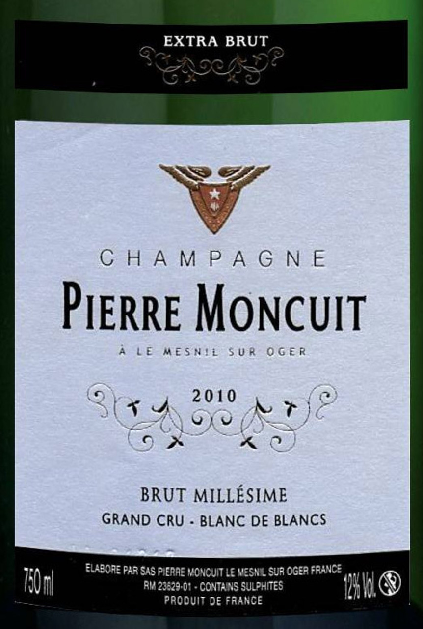 Moncuit/Pierre Extra Brut Blanc de Blancs Champagne Grand Cru 2010