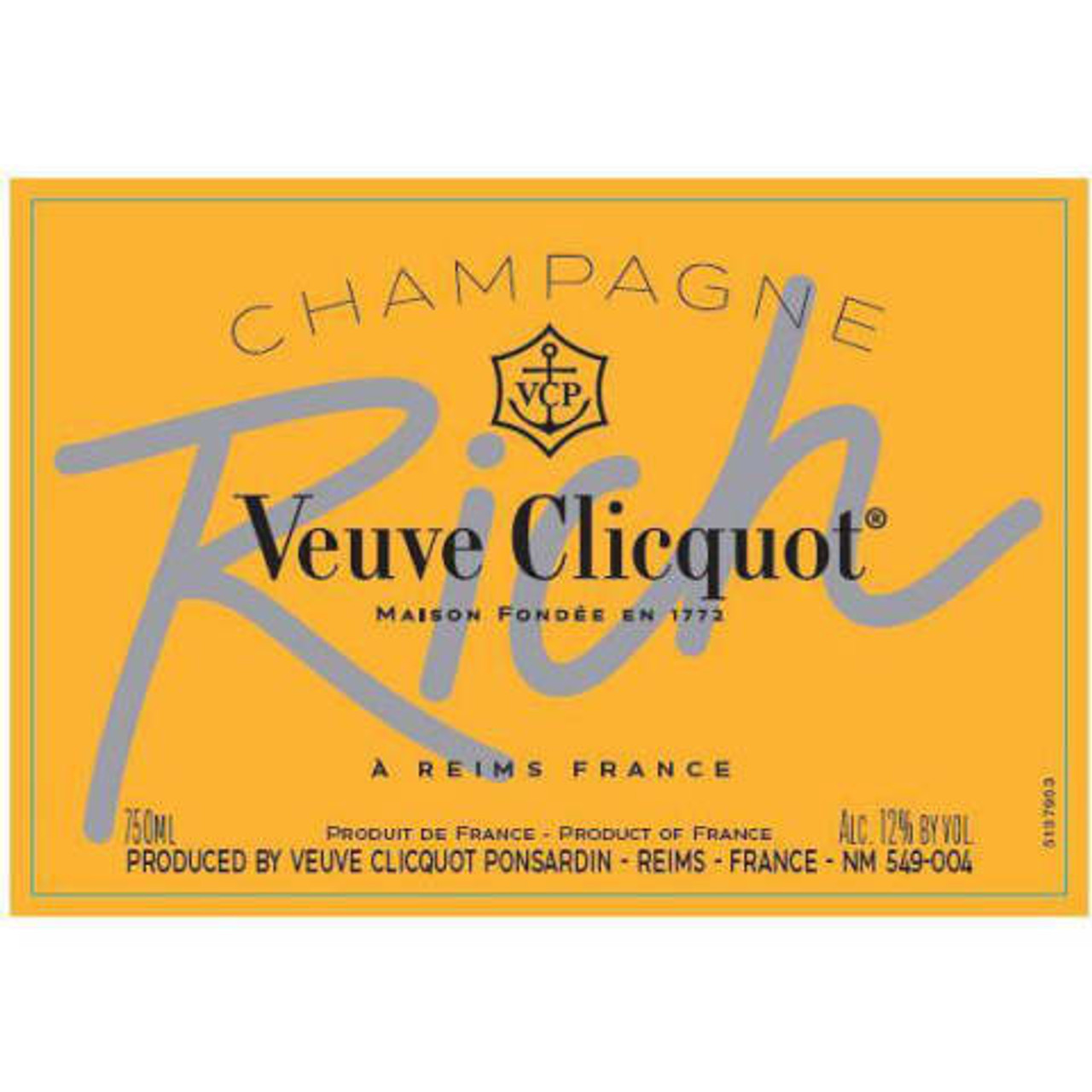 Veuve Clicquot Rich Rose Champagne 750ml - Champagne, France