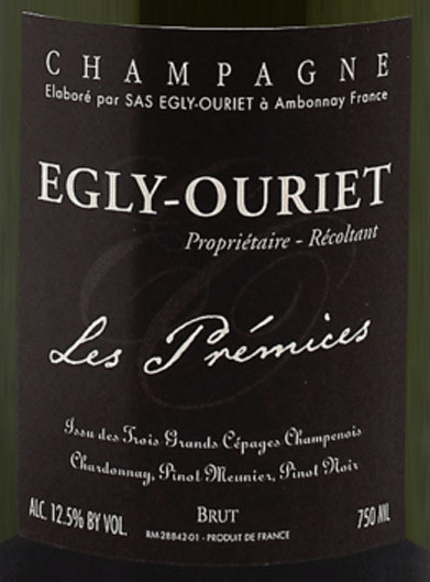 Egly-Ouriet Extra Brut Champagne Les Prémices NV - Woodland Hills