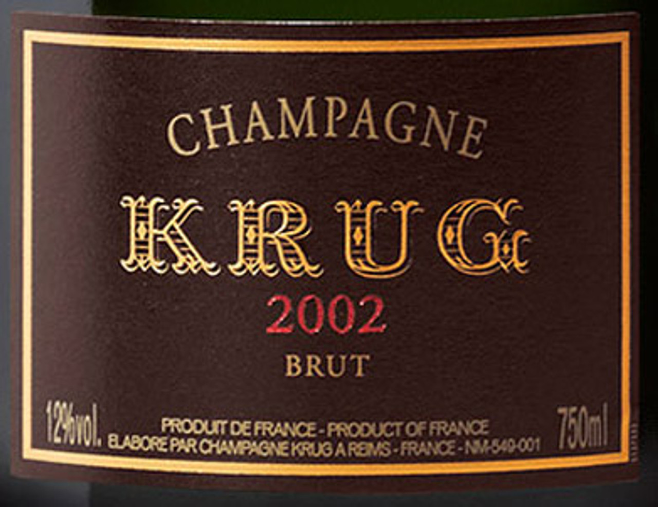 1988 Krug Brut Champagne (from a private collection, scuffed label)