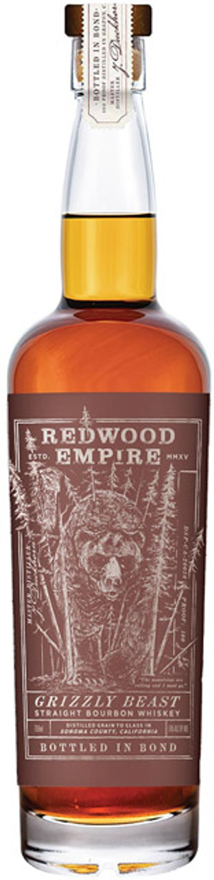 Redwood Empire Grizzly Beast Straight Bourbon Whiskey - Woodland Hills Wine  Company