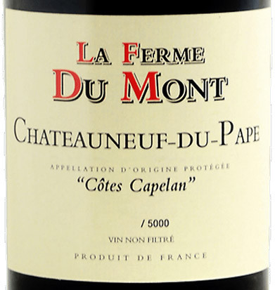 La Ferme du Mont ChâteauneufduPape Côtes Capelan 2017 Woodland