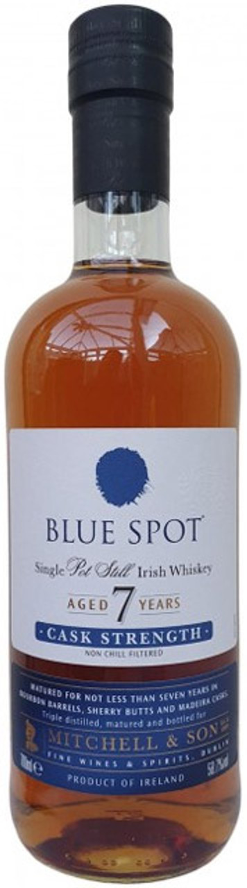BLUE SPOT 7年 Cask Strength Blue Spot 7 Year Old Cask Strength Irish Whiskey