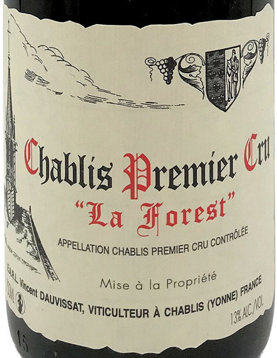 Dauvissat/VIncent Chablis 1er cru La Forest 2017 1.5L - Woodland