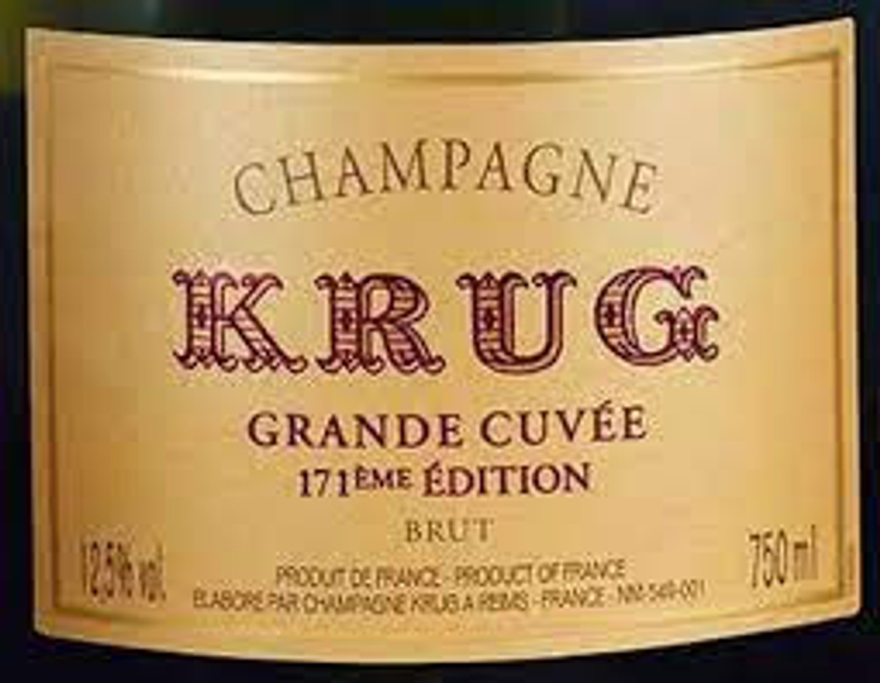 Krug Brut Champagne Grande Cuvée Edition 171 NV - Woodland Hills Wine  Company