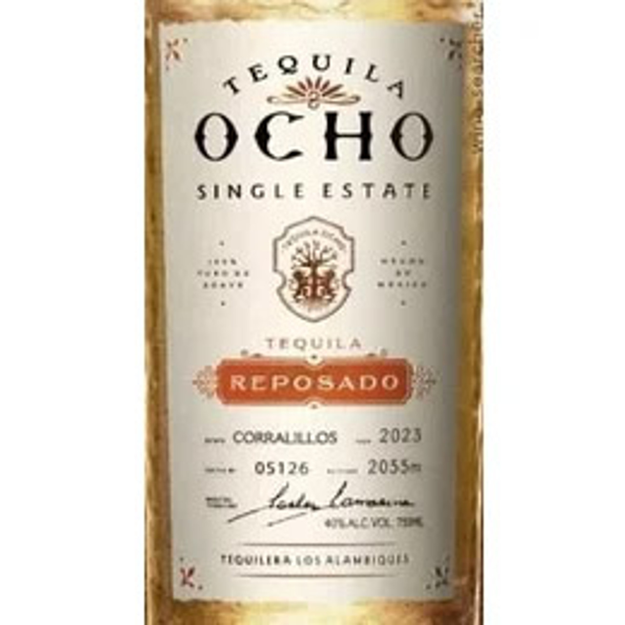 Tequila Ocho Potrero Grande Single Estate Reposado 2023 Woodland Hills Wine Company