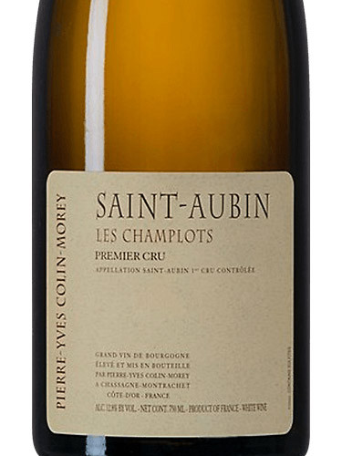Colin-Morey/Pierre-Yves St-Aubin 1er cru Les Champlots 2022