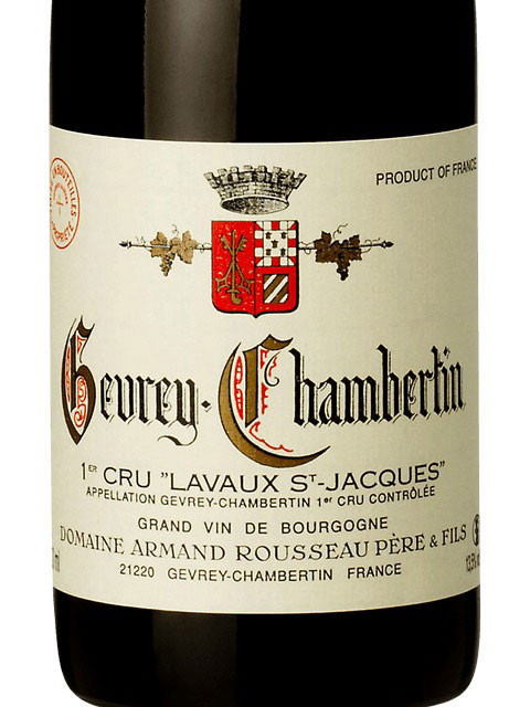 Rousseau Gevrey-Chambertin 1er cru Lavaux St Jacques 2016