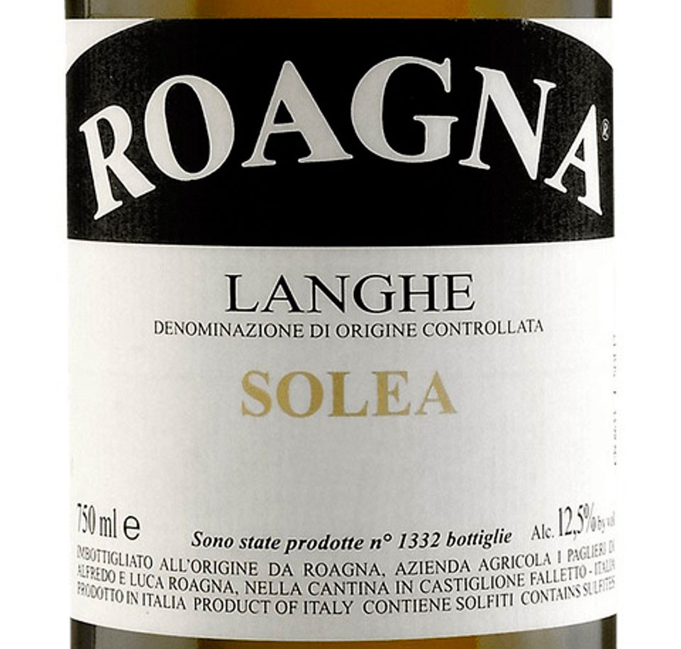 Roagna Langhe Bianco Solea 2022 - Woodland Hills Wine Company