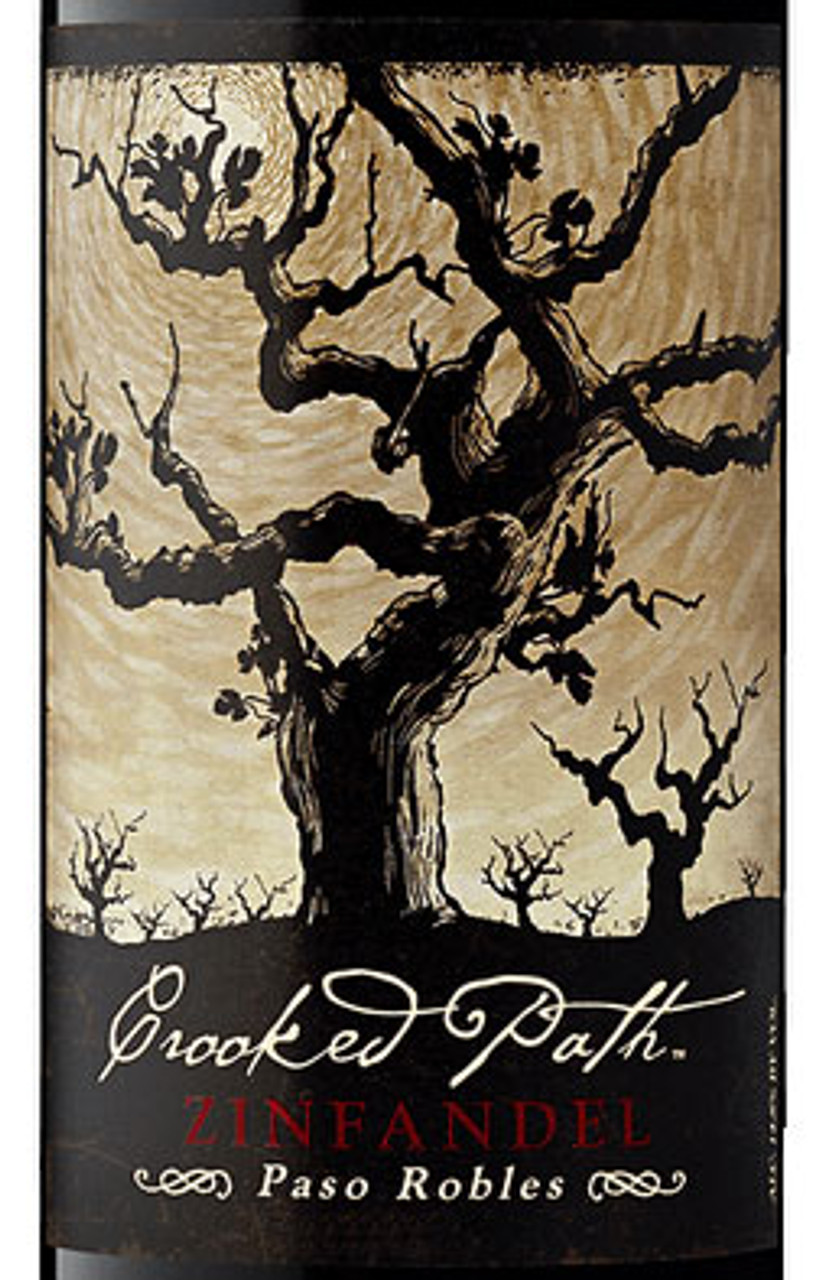 Rich ruby-red 2013 Crooked Path Zinfandel from Paso Robles, with cedar and spicy black cherry notes for a smooth, balanced finish.