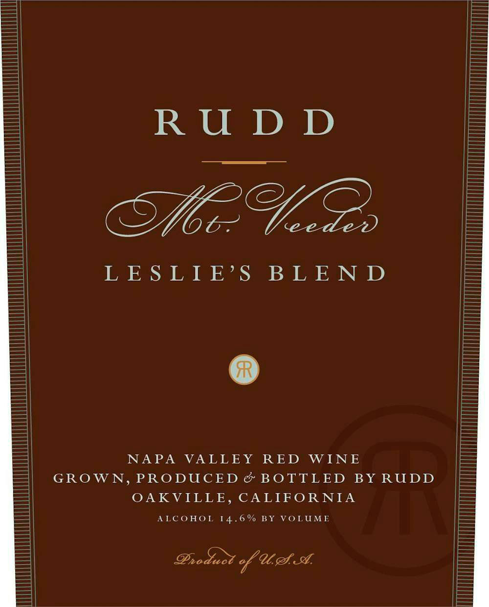 Rudd Leslie's Blend Mt. Veeder 2019 - Woodland Hills Wine Company