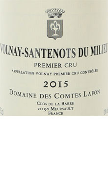 Comtes Lafon Volnay 1er cru Santenots-du-Milieu 2015 - Woodland