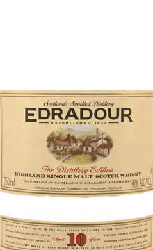 Edradour 10 Year Highland Single Malt Scotch Whisky - Woodland