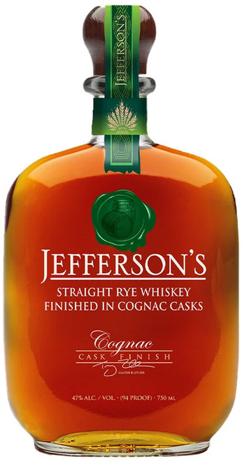 Jefferson's Straight Rye Whiskey Cognac Casks