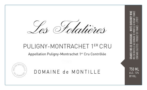 De Montille Puligny-Montrachet 1er cru Folatières 2018