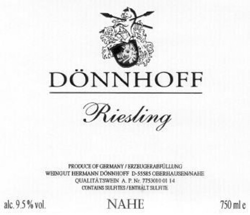 Dönnhoff Riesling Estate 2020