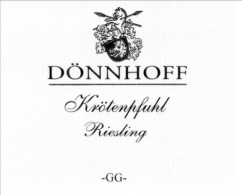 Dönnhoff Riesling Krötenpfuhl Grosses Gewächs 2020