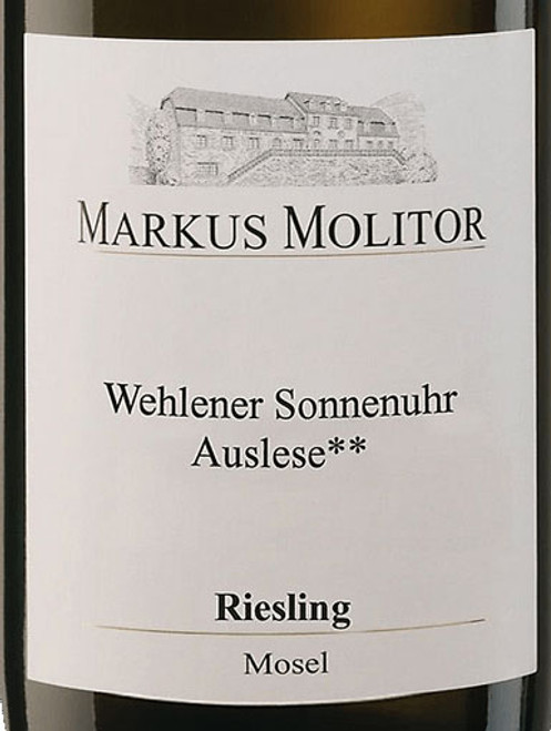 Molitor/Markus Riesling Auslese** Wehlener Sonnenuhr White Cap 2019