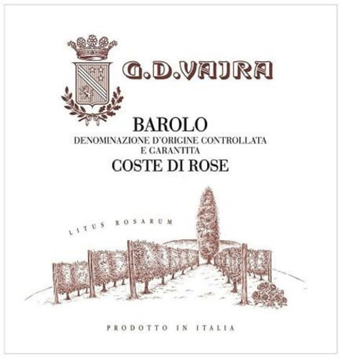 G.D. Vajra Barolo Coste di Rose 2017