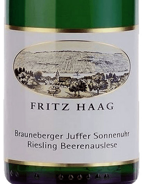 Haag/Fritz Riesling Beerenauslese Brauneberger Juffer-Sonnenuhr 2018 375ml