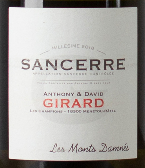 Girard/Anthony & David Sancerre Les Monts Damnés 2019