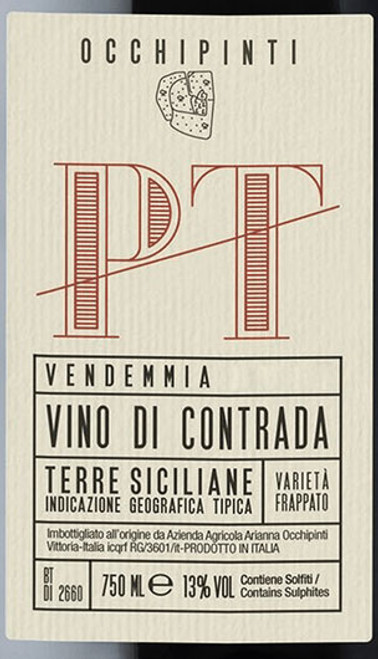 Occhipinti Vino di Contrada PT Pettineo 2019