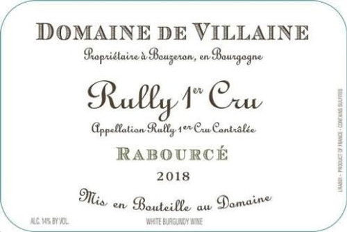 A. & P. de Villaine Rully Blanc 1er cru Rabourcé 2018