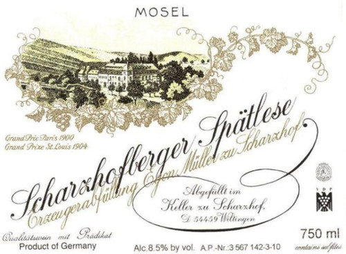 Müller/Egon Riesling Spätlese Scharzhofberger 2019