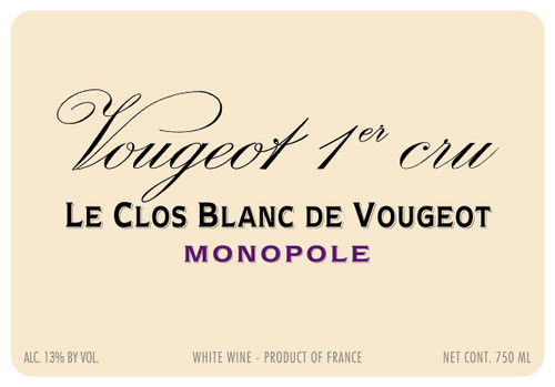 Vougeraie Vougeot 1er cru Le Clos Blanc de Vougeot 2018