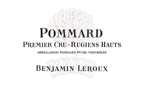 Leroux/Benjamin Pommard 1er cru Les Rugiens Hauts 2019