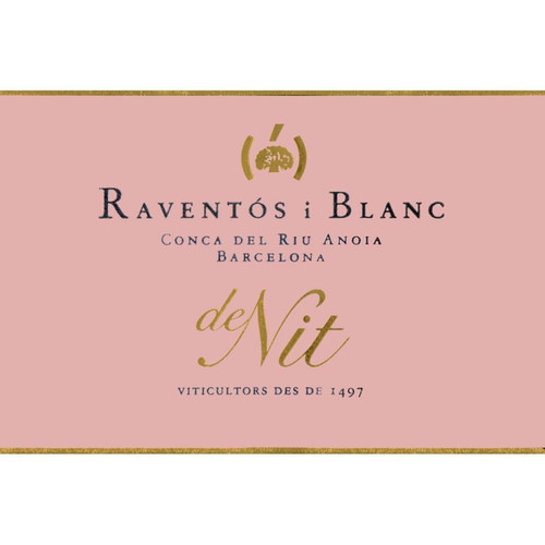 Raventós i Blanc Conca Del Riu Anoia De Nit Extra Brut Rosé 2018 375ml