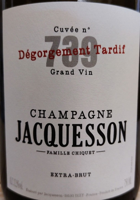 Jacquesson Extra Brut Champagne Cuvée 737 Dégorgement Tardif NV