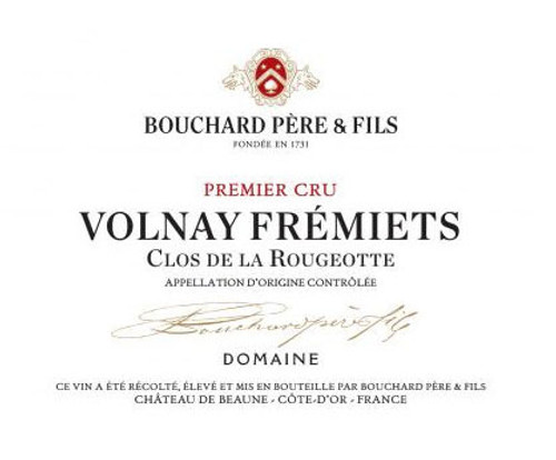 Bouchard Volnay 1er cru Frémiets Clos de la Rougeotte 2019