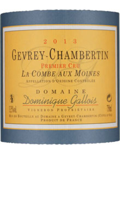 Gallois/Dominique Gevrey-Chambertin 1er cru La Combe aux Moines 2013