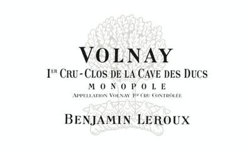 Leroux/Benjamin Volnay 1er cru Clos de la Cave des Ducs 2019