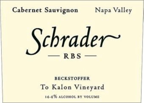 Schrader Cabernet Sauvignon Napa Valley Beckstoffer To Kalon RBS 2019