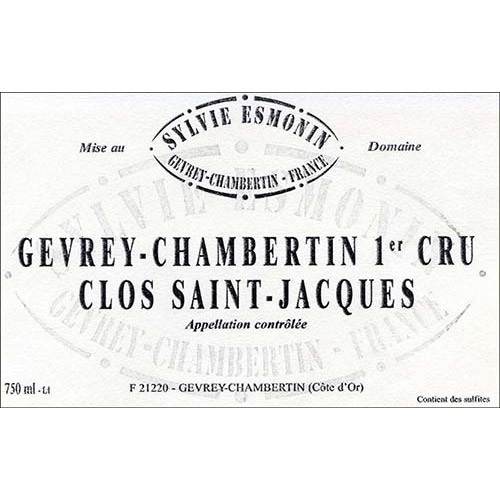 Esmonin/Sylvie Gevrey-Chambertin 1er cru Clos St-Jacques 2019